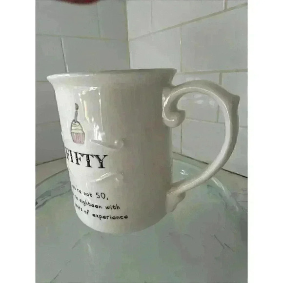 You're Not 50 Ceramic Coffee Tea Cup Birthday Grasslands Road Mug NICE - Picture 3 of 12